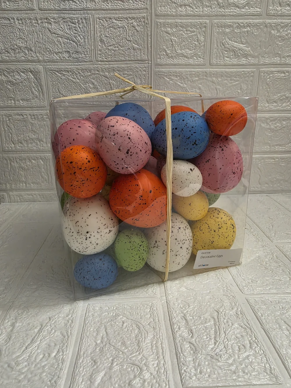 New 48 Count Speckled Soft Pastel Eggs Bowl Filler / Vase Accent, Easter 2026